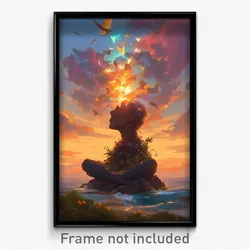 Art Poster - Accomplished Ego Exploration (Psychedelic Trippy Weird 11x17 Print)