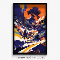 Art Poster - Thunderous Independence Day (Psychedelic Trippy Weird 11x17 Print)