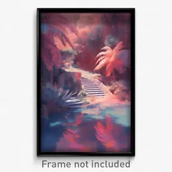 Art Poster - Ample Cove (Psychedelic Trippy Weird 11x17 Print)