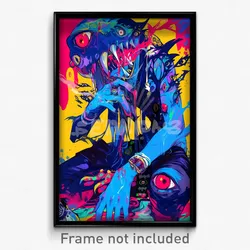 Art Poster - Gregarious Slit (Psychedelic Trippy Weird 11x17 Print)