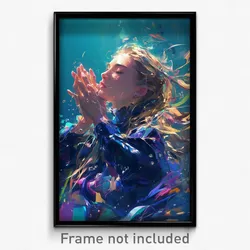 Art Poster - Stunning Backdrifting (Psychedelic Trippy Weird 11x17 Print)