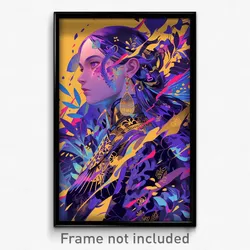 Art Poster - Violet Rill (Psychedelic Trippy Weird 11x17 Print)