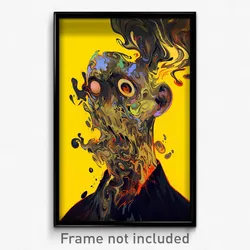 Art Poster - Menacing Book (Psychedelic Trippy Weird 11x17 Print)