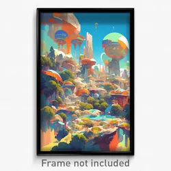 Art Poster - Stunning Yard (Psychedelic Trippy Weird 11x17 Print)