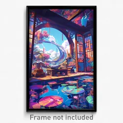 Art Poster - Worldly Antechamber (Psychedelic Trippy Weird 11x17 Print)