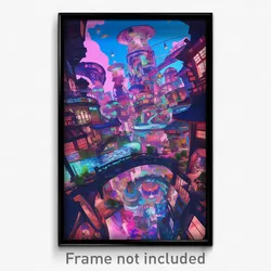 Art Poster - Thick Pub (Psychedelic Trippy Weird 11x17 Print)