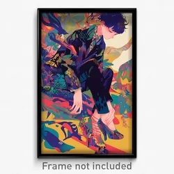 Art Poster - Boy Feeling Hospitable Wearing Academic High Heels (Print)