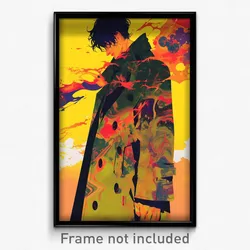 Anime Art Poster - Man Feeling Expectancy Wearing Impeccable Winter Coat (Print)