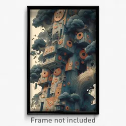 Art Poster - Wooden Dream (Psychedelic Trippy Weird 11x17 Print)