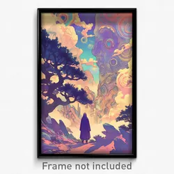Art Poster - Mushy Landmark (Psychedelic Trippy Weird 11x17 Print)
