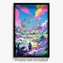 Art Poster - Worldly Dream (Psychedelic Trippy Weird 11x17 Print)