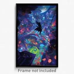 Art Poster - Velvety Trail (Psychedelic Trippy Weird 11x17 Print)