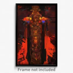 Art Poster - Bronze Portal (Psychedelic Trippy Weird 11x17 Print)