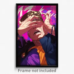 Anime Art Poster - Man Feeling Humiliation Wearing Bright Brown Headwear (Print)