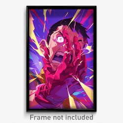 Anime Art Poster - Man Feeling Anger Wearing Made Up Red Gloves (Print)