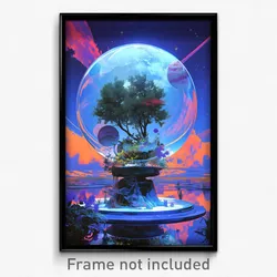 Art Poster - Perfect Dome (Psychedelic Trippy Weird 11x17 Print)