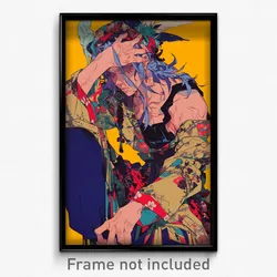 Anime Art Poster - Man Feeling Offended Wearing Pretty Tunic (Print)