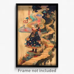 Art Poster - Homely Trail (Psychedelic Trippy Weird 11x17 Print)
