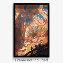 Art Poster - Vast Roof (Psychedelic Trippy Weird 11x17 Print)