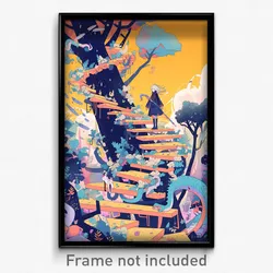 Art Poster - Vivid Ramp (Psychedelic Trippy Weird 11x17 Print)