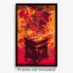 Art Poster - Outlandish Chest (Psychedelic Trippy Weird 11x17 Print)
