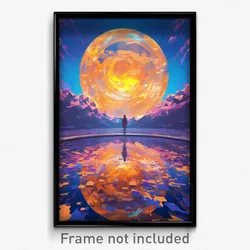 Art Poster - Circular Stock Trading Floor (Psychedelic Trippy Weird 11x17 Print)