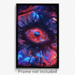 Art Poster - Artistic Black Hole (Psychedelic Trippy Weird 11x17 Print)