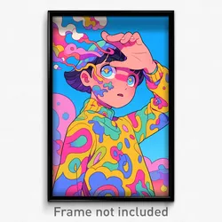 Art Poster - Boy Feeling Dread Wearing Well Groomed Single Glove (Print)
