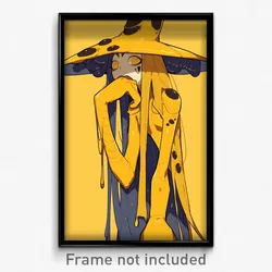 Anime Art Poster - Needlefish Feeling Exasperated Wearing Jolly Yellow Gloves
