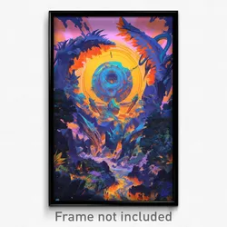 Art Poster - Warlike Expanse (Psychedelic Trippy Weird 11x17 Print)