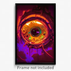 Art Poster - Grimy Peephole (Psychedelic Trippy Weird 11x17 Print)