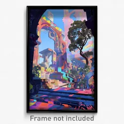 Art Poster - Ample Asylum (Psychedelic Trippy Weird 11x17 Print)
