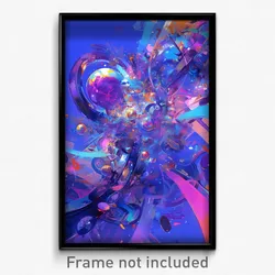 Art Poster - Gargantuan Glass (Psychedelic Trippy Weird 11x17 Print)