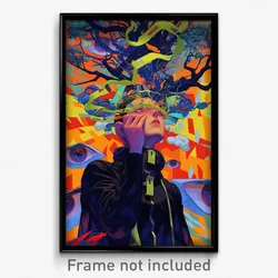 Art Poster - Anime Like Campus (Psychedelic Trippy Weird 11x17 Print)