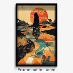 Art Poster - Cultured Thoroughfare (Psychedelic Trippy Weird 11x17 Print)