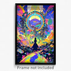 Art Poster - Valuable Well (Psychedelic Trippy Weird 11x17 Print)