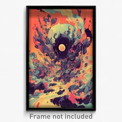Art Poster - Smoggy Morass (Psychedelic Trippy Weird 11x17 Print)