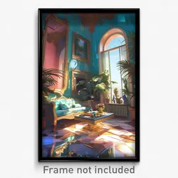 Art Poster - Graceful Room (Psychedelic Trippy Weird 11x17 Print)