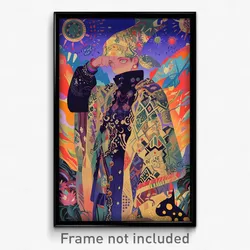 Art Poster - Boy Feeling Boredom Wearing Modest Embellished Costume (Print)