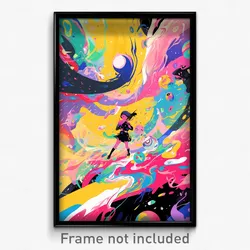 Art Poster - Bubbly Festival (Psychedelic Trippy Weird 11x17 Print)
