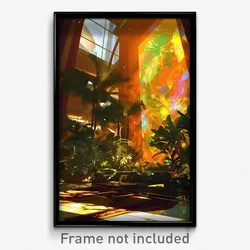 Art Poster - Deserted Hotel Lobby (Psychedelic Trippy Weird 11x17 Print)