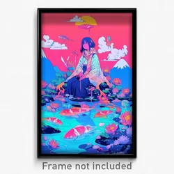 Art Poster - Lonely Sushi (Psychedelic Trippy Weird 11x17 Print)