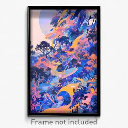 Art Poster - Interesting Roost (Psychedelic Trippy Weird 11x17 Print)