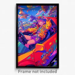 Art Poster - Smooth Cruise (Psychedelic Trippy Weird 11x17 Print)
