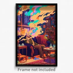 Art Poster - Thoughtful Haberdashery (Psychedelic Trippy Weird 11x17 Print)