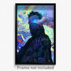Art Poster - Man Feeling Dread Wearing Pricey Lace Trimmed (Print)