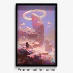 Art Poster - Angelic Tundra (Psychedelic Trippy Weird 11x17 Print)