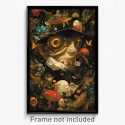 Art Poster - Golden Gallery (Psychedelic Trippy Weird 11x17 Print)