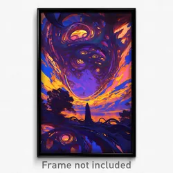 Art Poster - Wonderful Hospice (Psychedelic Trippy Weird 11x17 Print)