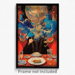 Art Poster - Wonderful Table (Psychedelic Trippy Weird 11x17 Print)